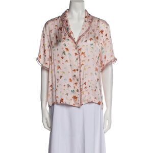 MYBEACHYSIDE Brock Collection Floral Print Blouse - Size S - New